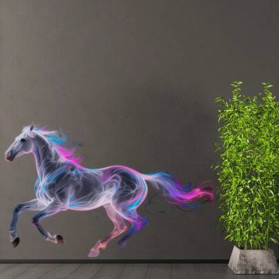 1pc Galloping Horse Decorative Sticker, Essential For Year Of The Horse Decor, Suitable For Living Room, Bedroom, Study