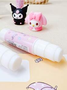 1/3/6支装正品固体胶棒，高粘度可爱DIY手工材料，适合青少年和成人，学习和办公用品 - 彩色 - 查看 8