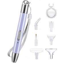 一套5D DIY钻石画套装，包含十字绣、USB充电灯、点钻笔、钻头、滚筒、刺绣配件和钻石马赛克艺术品。 - 紫色 - 查看 9