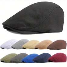 11 Colors Unisex Berets Solid Color Adjustable Beret Cap Newsboy  Berets Lvy Caps Painter's Hat - 55-59厘米 - 查看 8