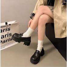 Women Loafers Shoes - 黑色 - 查看 3