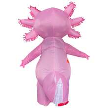 Axolotl Luxury Halloween Inflatable Costume, Pink Standing And Riding Salamander Inflatable Set, Adult Men's And Women's Role-Playing Party Costume - Multicolor - View 4