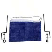 1pc Table Tennis Net Portable Anywhere Retractable Ping Pong Post Net Rack For Any Table Portable Net + Bracket Combination - Multicolor - View 2