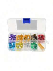 60pcs Car Fuses Assortment Kit Medium Mini Auto Car Fuses 2A/3A/5A/7.5A/10A/15A/ 20A/25A/30A/35A Blade Fuses Automotive - 汽車絲插件-60個 - 查看 13