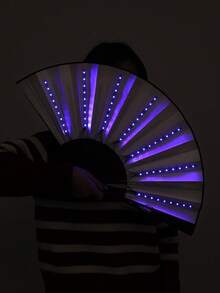 Quạt cầm tay LED lớn 60cm, màu sắc rực rỡ, thích hợp cho tiệc tùng, biểu diễn, đám cưới, sinh nhật, trang trí nhà cửa, hộp đêm, phụ kiện phát sáng, tiệc Halloween, cosplay, phát sáng trong bóng tối, quà Giáng sinh, tiệc Giáng sinh và nhiều dịp khác. - Nhiều màu - Xem 10