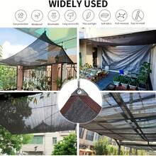 1 pièce Filet pare-soleil de haute qualité (avec cordon de serrage) - Housse de pluie, convient pour les piscines et les patios - Protection UV 65-75%, parfait abri extérieur pour la cour, le patio, le garage et l'oasis de jardin, avec cordes. - Noir avec cordon de serrage - Voir 6