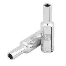 KIT 2 PZ-Dado largo de 1/4', 6 puntas, cuadro 3/8', Truper - Gris Claro - Ver 5