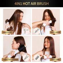 Hot Air Brush And Dryer, Professional Hair Dryer Brush, Perfect For Straightening, Curling, And Volumizing All Hair Types