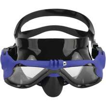 Máscara de Buceo, Cámara de Acción, Gafas de Buceo, Máscara de Buceo con Snorkel con Lente Templada para Buceo, Apnea, Natación,38257365 - Azul y blanco - Ver 1