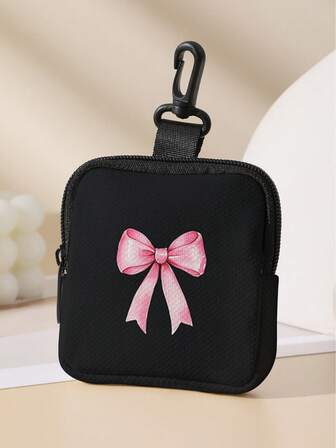 Billetera con cierre de lazo, ligera para moneda, efectivo, tarjeta de identificación, tarjeta de crédito, bolsillo para monedas, billetera pequeña, bolsa de almacenamiento miscelánea, de moda y moderna para viajes, regalo de cumpleaños, aniversario, Día de San Valentín, regalo para mujer y maestra