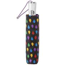 Auto Open Close Umbrella with SunGuard and NeverWet, Black Rain - Negrolluvia - Ver 3