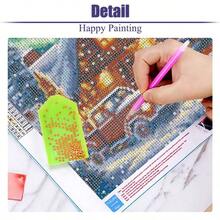 ccNEGEKFKX - Paquete de 4 kits de arte de diamantes de Navidad para adultos principiantes kits de pintura de diamantes de invierno para adultos kit de arte de diamante 5D decoración del hogarnn