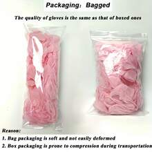 Disposable Pink Nitrile Gloves, Latex-Free, Waterproof Anti-Static Multi-Purpose Gloves, Suitable For Hair Dyeing, Beauty Salon, Cooking, Painting, Arts And Crafts, Household Cleaning, Kitchen, Bathroom, Home And General Household Use (Bagged) - Pink - View 12