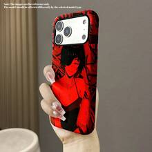 [Enviado desde México]Funda para teléfono - Esta funda impresa de chica anime roja de 1 pieza presenta un diseño de PC mate esmerilado de doble capa que es elegante y popular.Ofrece un agarre antideslizante y es resistente a caídas.El diseño de doble capa proporciona una excelente protección y es C. - Blanco - Ver 8