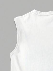 Men's Summer Round Neck Casual Sleeveless Tank Top - White - View 5