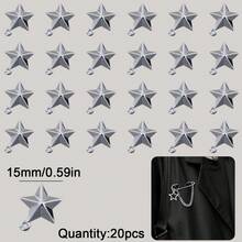 10/20pcs Stainless Steel Hollow Pendants, Assorted Styles, For DIY Jewelry Making, Beading Craft Supplies - DIY - View 10