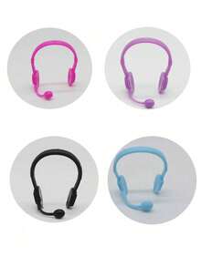 1pc/2pcs/4pcs Bird Toy, Parrot, Artificial Customer Service Headset, Funny Decor, Walkie-Talkie, Accessories, Handmade Hat, Photography Props, Pet Bird, Headpiece, Pet Bird Toy, Random Color - Multicolor - View 7