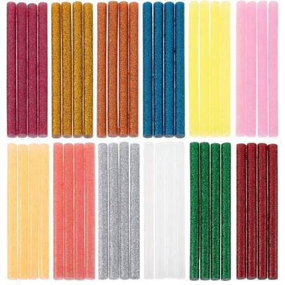 12 Colors Glitter Hot Glue Sticks, 7mm Mini Colored Glue Gun Sticks For DIY Art Crafts, School Projects & Festival Decorations