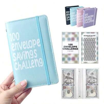 A5 2025 Budget Planner With 100 Cash Envelopes, Notebook With The Challenge Of Saving $5,050, New Financial Manual, Savings Challenge