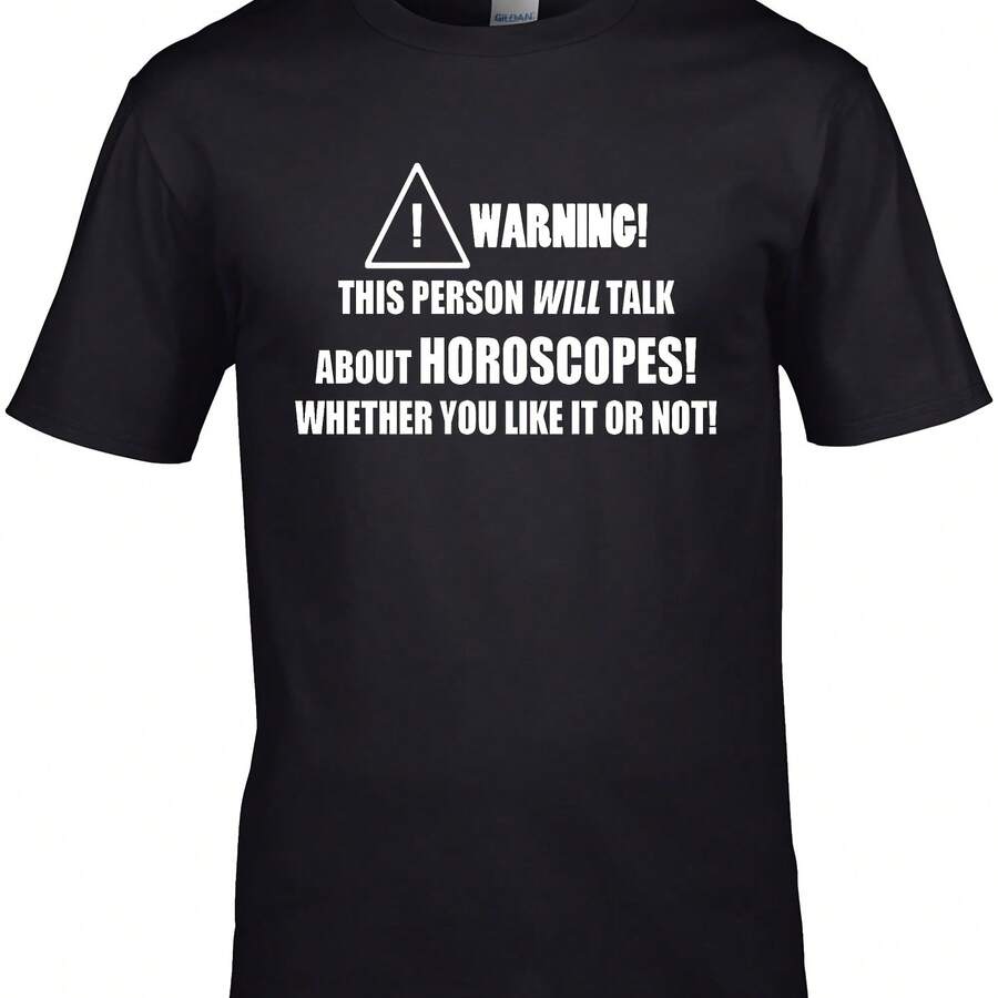 Horoscopes Mens T-Shirt Shopper Zodiac Star Signs Fortune Teller Funny Cool Gift - 款式10 - 查看 1