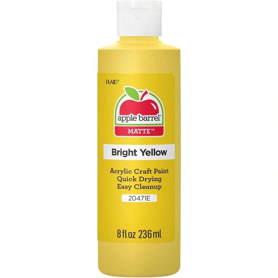 Pintura acrílica en colores surtidos (8 onzas), Amarillo brillante 20471 - Paquete de 1, 8371744 - Amarillo - Ver 1