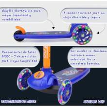 CYPNBebeay Scooters para Niños Patín del Diablo Scooter Patinetas para Niños 3-8 Años con Tres Ruedas LED y Sistema de Balanceo Scooters Resistente con Altura Ajustable Monopatin Juguetes y RegaloFashion - 219613412 - Ver 3