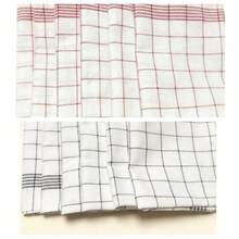 Large Checkered Kitchen Dish Towel, Absorbent Tea Towel, Soft Reusable Cleaning Cloth, Quick-Drying Dishcloth, Dishwashing Cloth - Multicolor - View 20
