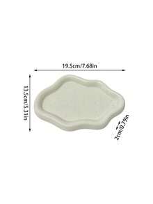 1个INS风可爱云朵造型陶瓷盘，高品质餐具，适合盛放早餐、甜点、水果 - 彩色 - 查看 11