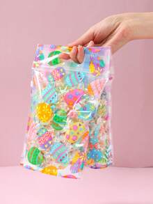 25个复活节快乐立式礼品袋，复活节兔子复活节彩蛋礼品包装袋，复活节派对小礼品袋，复活节装饰品，复活节彩色密封糖果袋，复活节兔子手提袋，手提包，复活节商店购物袋，复活节糖果饼干分装袋，复活节厨房烘焙袋，复活节家居餐桌装饰，复活节房间装饰，复活节礼品袋，派对小礼物