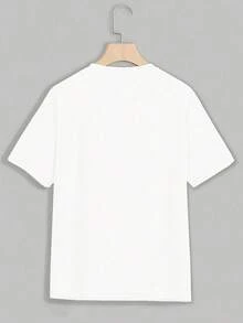 PRIVATHINKER Men'S Oversized T-Shirt - Japanese Mountain & Cherry Blossom Print, Y2K Streetwear Style, Breathable Cotton-Spandex Blend, Loose Fit Short Sleeve Round Neck Summer Casual Tee, Breathable Top| Graphic Tshirt| Mount  Apparel - 白色 - 查看 2