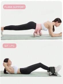 1pc Pink Glute Bridge Resistance Band, 14cm Width With Padded Hip Wrap, Suitable For Glute Bridges, Squats, Dumbbell, Kettlebell Workouts, Fitness, Gym, Home Exercise, Weight Training, Women - Pink - View 2