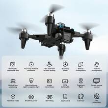TOKQI New K12MAX Foldable Drone With Dual Cameras, FPV Remote Control, Optical Flow Hovering, 360° Flip, Adjustable Speed, One-Key Landing. Easy For Beginners, Perfect Gift For Holidays. - 2.4-inch Screen Control - View 10