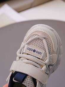 Kids Boys/Girls Spring New Casual Breathable Sports Sneakers, Hot Selling Children Running Shoes - Grey - View 3