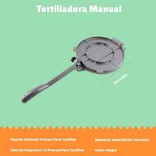 Prensa para tortillas de 8 pulgadas, Tortillera manual de aleación de aluminio, Prensa para tortillas de aluminio resistente, Prensa para masa de tacos, Tortillera para cocinar y hornear en casa,38259323 - Tipo de Enchufe A Japonés (100V) - Ver 5