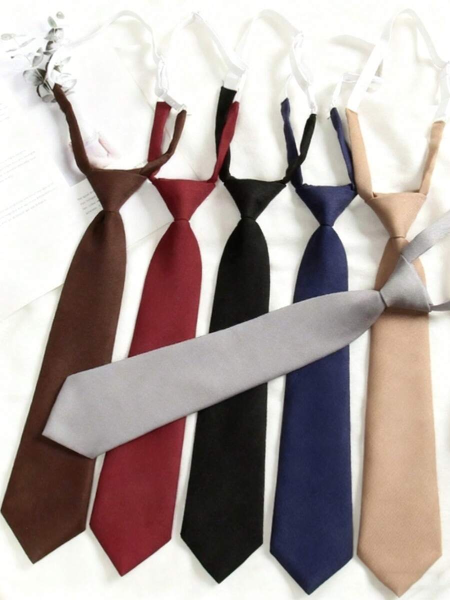 1 corbata de mujer, una corbata clásica de uniforme escolar para damas, una correa de cuello ajustable para fiestas, festivales y actuaciones, adecuada para uso escolar, de boda y de negocios - MulticolorA - Ver 1