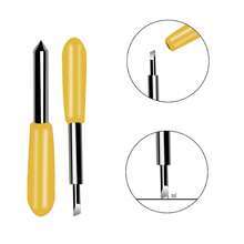 7片/30片装替换刀片，兼容Explore Air 2刻字机刀片，30度切割刀片，适用于刻字机、绘图仪、Maker Expression刻字机（黄色）