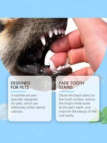 Pet Teeth Cleaning & Care Brush, Oral Teeth Cleaning, Tartar Removal, Fresh Breath Care - Multicolor - View 4