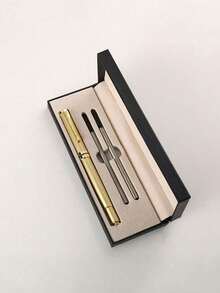 Zestaw metalowych długopisów z możliwością personalizacji, zestaw do pisania w biurze, długopis z podwójną końcówką, płynne pisanie, przenośny, idealny prezent na Walentynki - Wielokolorowe - Zobacz 13