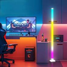 RGB变色落地灯，带麦克风拾音功能，适用于卧室、墙角、直播、电竞室等场所。 - 白色 - 查看 3