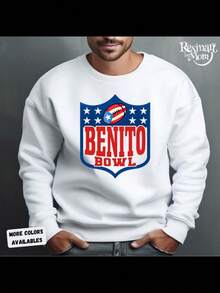 Benito Bowl Sweatshirt, Game Day Inspired Sweater, Streetwear Gift For Fans - 黑色 - 查看 1