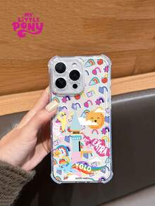MY LITTLE PONY 官方授权小马宝莉可爱卡通图案透明防摔软手机壳，兼容 17 Pro Max、17 Pro、17 Air、16 Pro Max、14、15 Pro、16 Plus、13、12、11，防震保护套 - 無色 - 查看 2