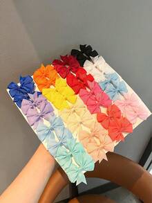 4/20/30/40pcs Mixed Color Butterfly Hair Clips, Cute Korean Style Fashion Hair Accessories, Suitable For Daily Wear, Back To School Season
