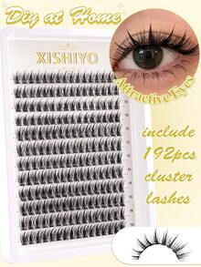 120/144/190 قطعة من عناقيد الرموش الطبيعية الخفيفة من نوع C مجعد بطول 8-16 مم لرموش الأنمي، سهلة الارتداء وقابلة لإعادة الاستخدام، مناسبة للمكياج اليومي، عناقيد الرموش، رموش مستقلة، رموش مزيفة - متعدد الألوان - مشاهدة 10