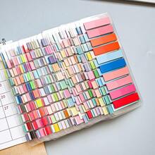 32pcs/Pack 6400 Sheets / 16pcs/Pack 3200 Sheets / 10pcs/Pack 2000 Sheets / 6pcs/Pack 1200 Sheets Sticky Notes, Index Tabs, Book Tabs, Memo Pads, Annotation Labels, Colorful Page Markers For Annotating Books, Documents, Organizing Notebooks - Multicolor - View 4
