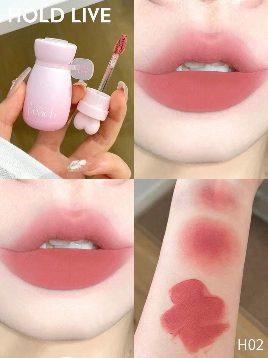 Son bóng lì HOLD LIVE Wish Magic Matte Lip Gloss H02 Sweet Peach - H02 - Xem 1