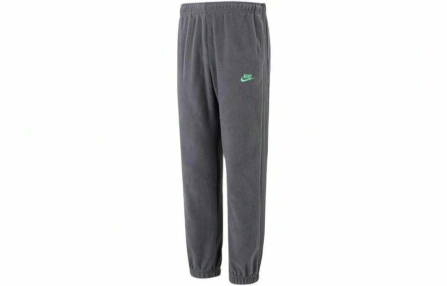 Quần dài Nike Essentials màu trơn, có dây rút, in logo thương hiệu, màu xám. - trắng - Xem 1