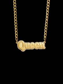 [Customized Jewelry] Personalized Customized Necklace, Different Styles Of Zirconia Necklaces, Different Styles To Choose From, Stainless Steel Jewelry Necklace, Golden Necklace, Including Gift Box, As A Valentine's Day Gift - Necklace - View 18