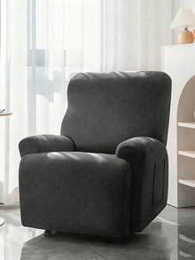 1/2/3pcs Sarung Bantal Sofa Tebal Elastis Sutra Warna Polos, Tahan Air, Elastis, Tahan Debu, Dapat Dicuci, Sarung Kursi Pijat, Tersedia Berbagai Warna, Sarung Sofa Anti Selip Minimalis Modern untuk Semua Musim, Dekorasi Rumah - Dark Grey - View 3