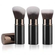 RANCAI 1/3pcsRetractable Kabuki Makeup Brush, Travel Powder Foundation Makeup Brush Face Blush Brushes For Blending Liquid, Blush, Bronzer, Buffing, Sunscreen,Flawless Cosmetics - Multicolor - View 17