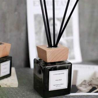 1 Set Duftlampen-Aromatherapie-Set (1 Flasche Ätherisches Öl & 5 Rattan Stäbe), Natürliche Pflanzenmischöle, Raumduft-Therapie für Zuhause, Duftdiffuser für Dekoration, langanhaltende Frische, geeignet als Geschenk zu Geburtstagen, Weihnachten, für Schlafzimmer, Arbeitszimmer, Wohnzimmer, Badezimmer, Geruchsentfernung